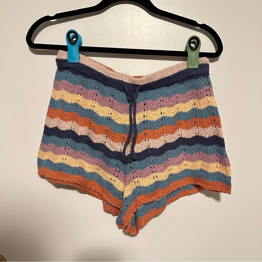 aerie crochet shorts